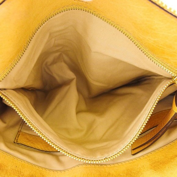 Authenticity guaranteed USED Chloe Tote Bag Eloise Beige Leather - Picture 6 of 10